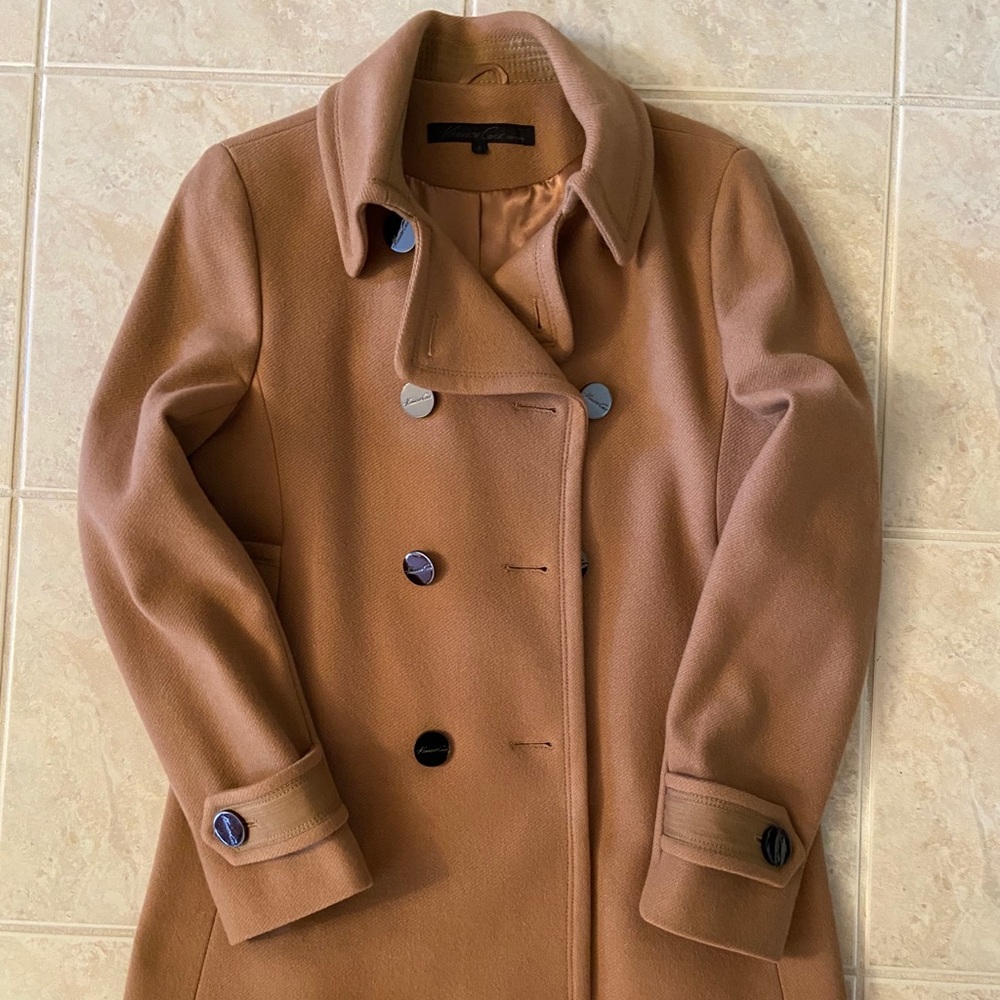 Kenneth Cole Camel Peacoat